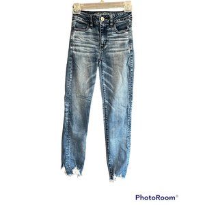 American Eagle Skinny Cropped Jeans Womens Size 0